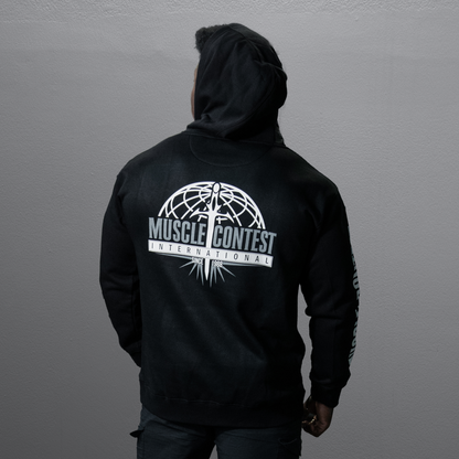 Muscle Contest Black Pullover Hoodie