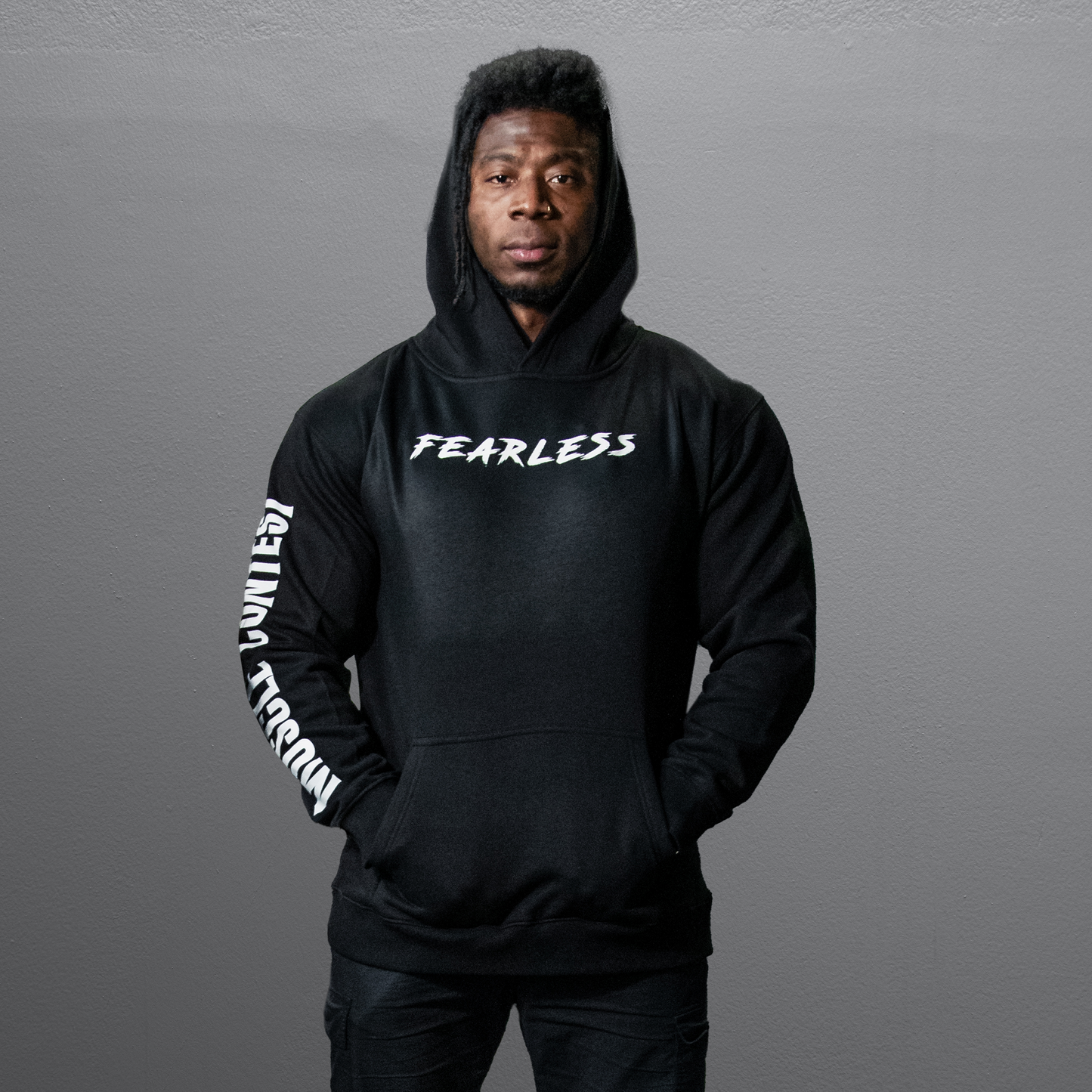 Muscle Contest Black Pullover Hoodie