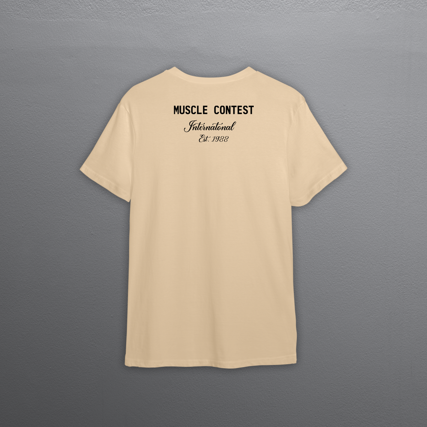 Muscle Contest International Standard T-Shirt Tan