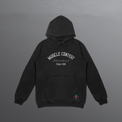 Muscle Contest Pullover Hoodie Black