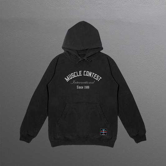 Muscle Contest Pullover Hoodie Black