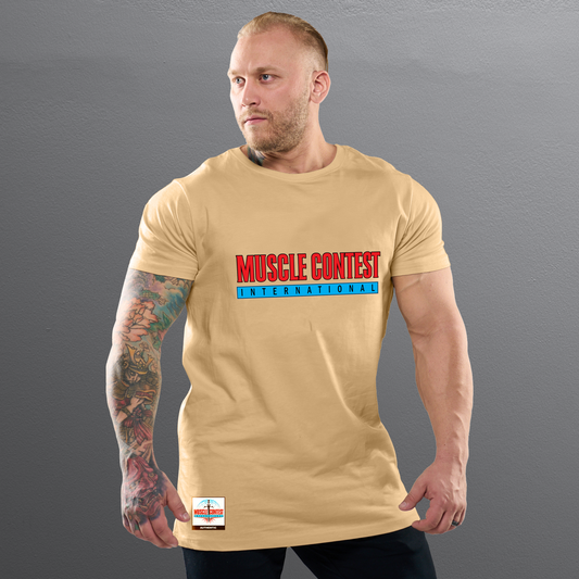 Muscle Contest Strong & Fearless Tan Standard Tee