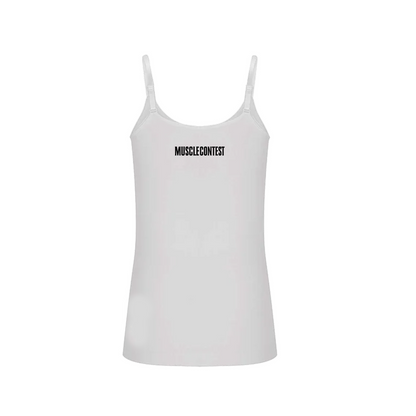 Muscle Contest Women's Sleek Scoop Cami White